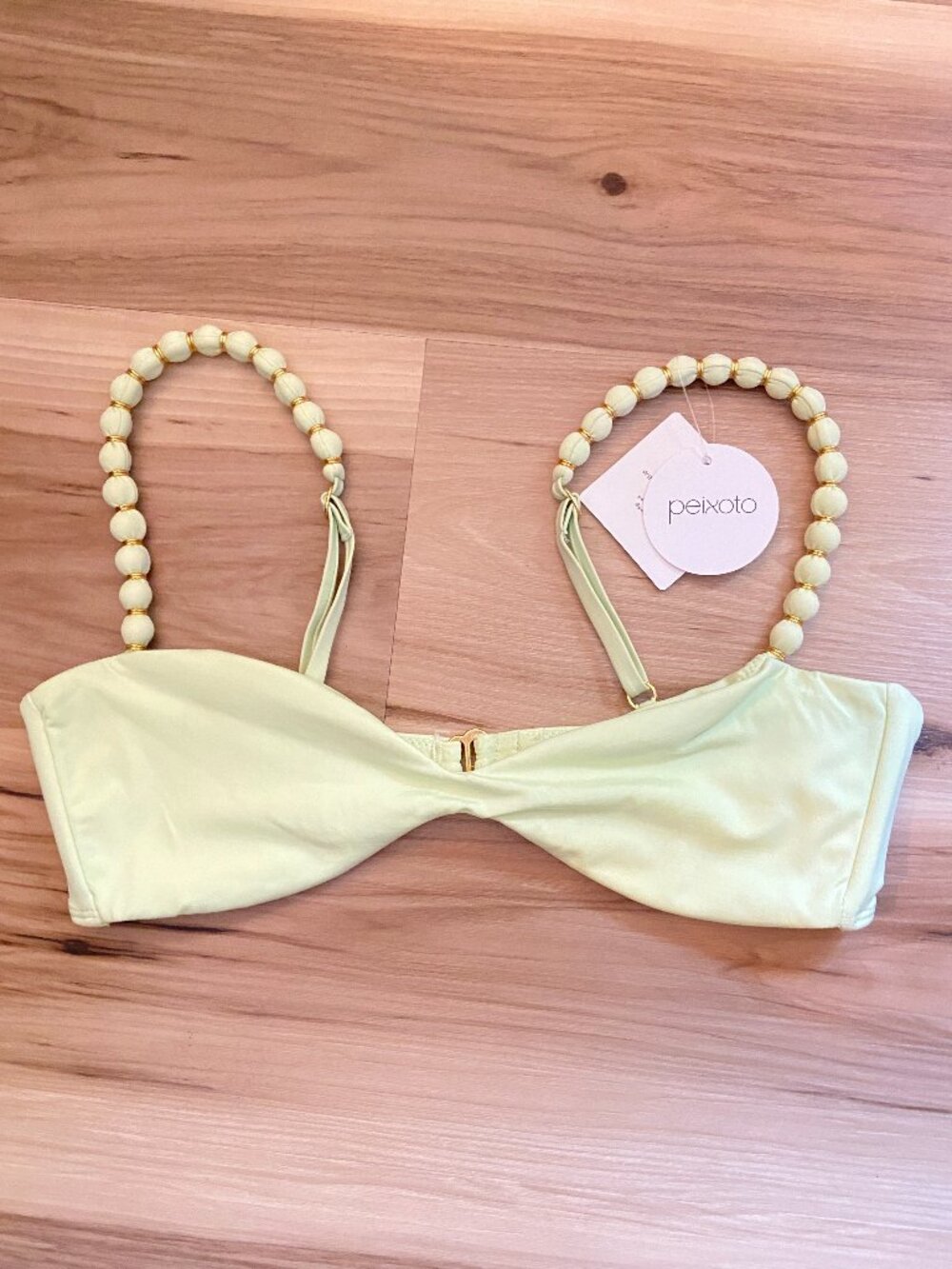Peixoto Asher Bikini Top - Matcha Latte - Medium - Anthropologie NWT